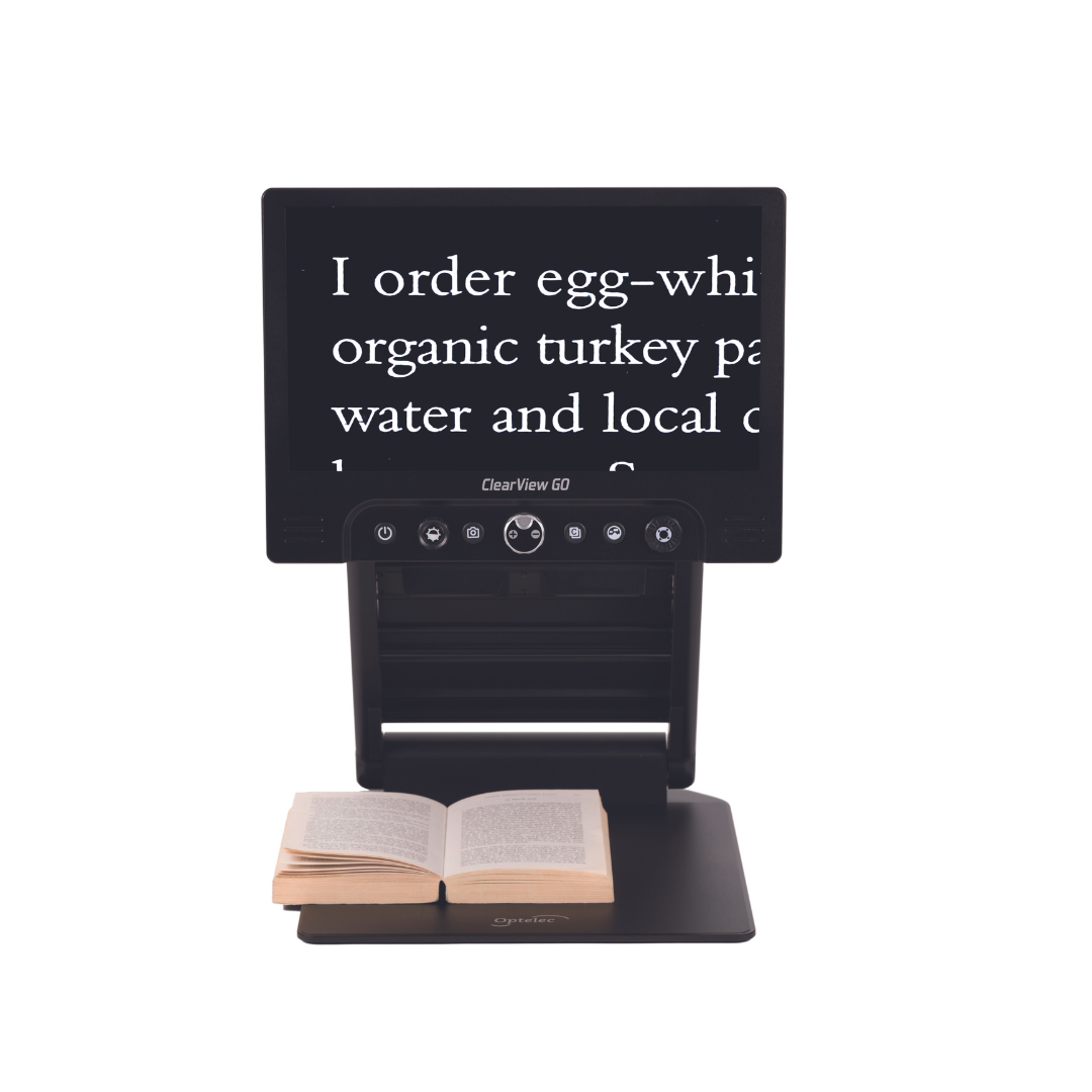 Optelec ClearView GO 17" HD Portable Video Low Vision Magnifier - Senior.com Vision Enhancers